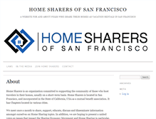 Tablet Screenshot of homesharersf.com